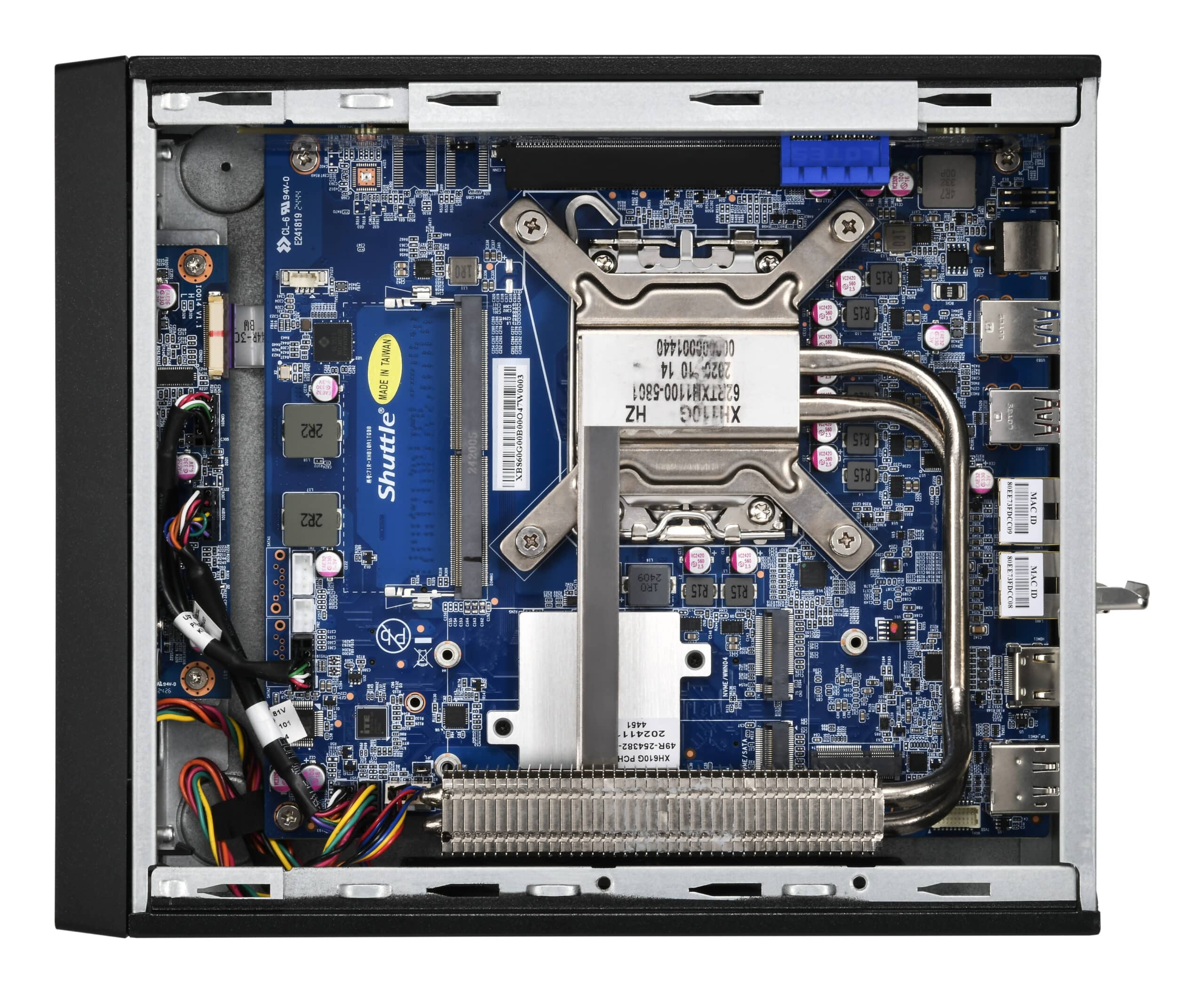 Shuttle XPC slim Barebone XB860G2 - S1851, Intel H860, 1xDP, 2xHDMI, 2 PCIe Slots (1x 16X & 1x X1), 2x Intel LAN (1G + 2.5G), 8x USB, 3x M.2, 24/7 permanent gebruik - Afbeelding 6
