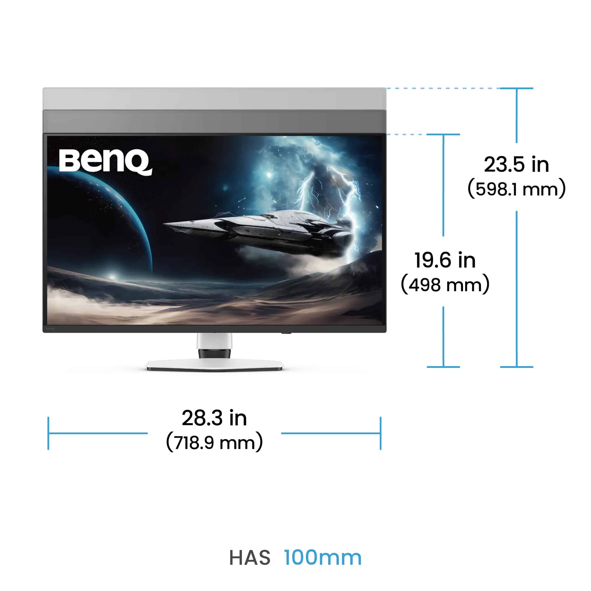 BenQ EX321UZ computer monitor 80 cm (31.5") 3840 x 2160 Pixels 4K Ultra HD OLED Wit - Afbeelding 7