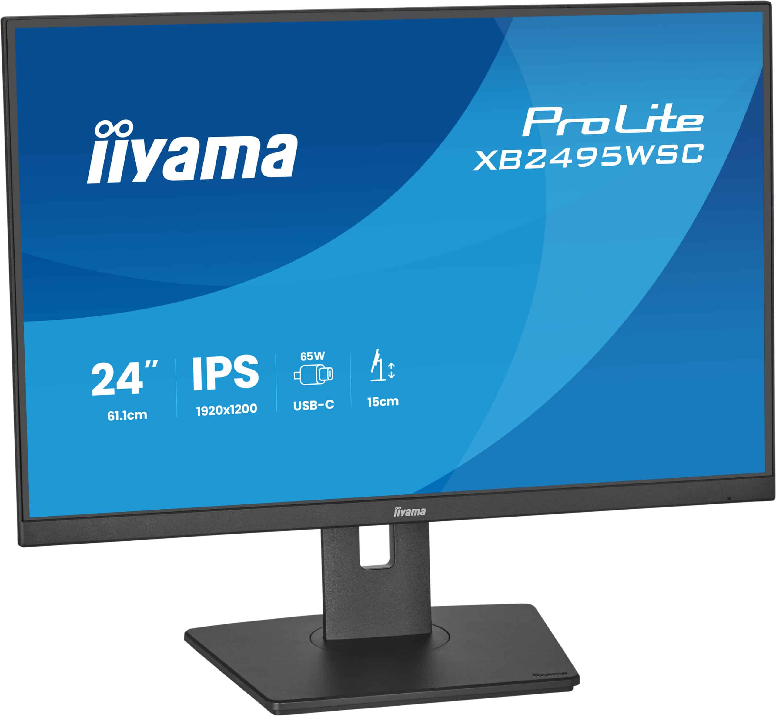 iiyama ProLite XB2495WSC-B1 computer monitor 61,2 cm (24.1") 1920 x 1200 Pixels WUXGA LED Zwart - Afbeelding 5