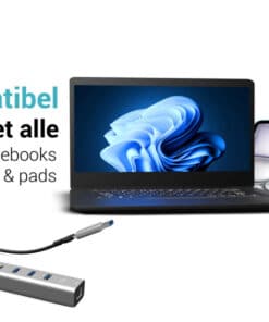 i-tec USB-C/USB-A Metal HUB 6 port (3x USB-C, 3x USB-A), LAN, Power Delivery 85W - Afbeelding 3