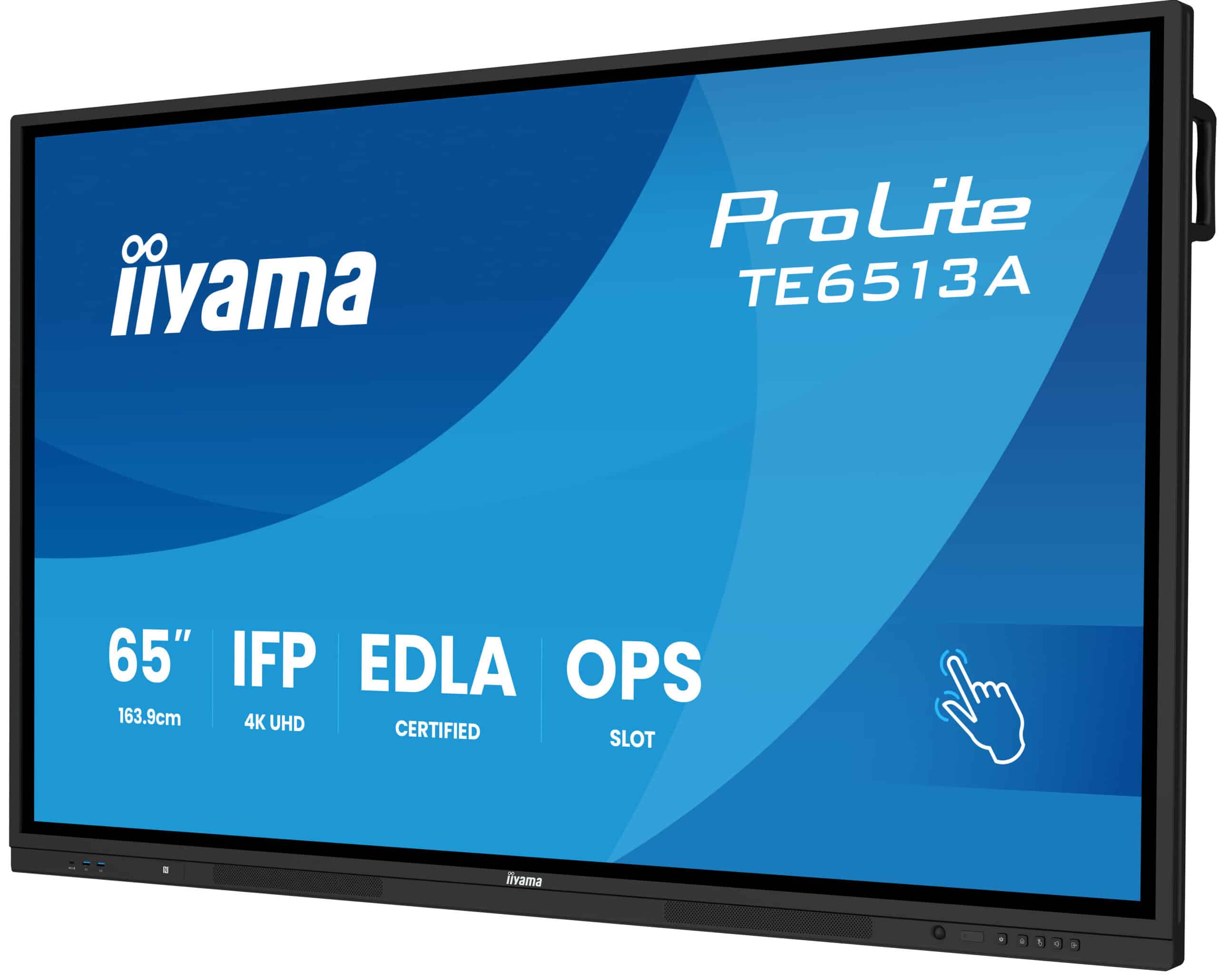 iiyama TE6513A-B3AG beeldkrant Interactief flatscreen 163,8 cm (64.5") LCD Wifi 500 cd/m² 4K Ultra HD Zwart Touchscreen Type processor Android 24/7 Monitor - Afbeelding 3