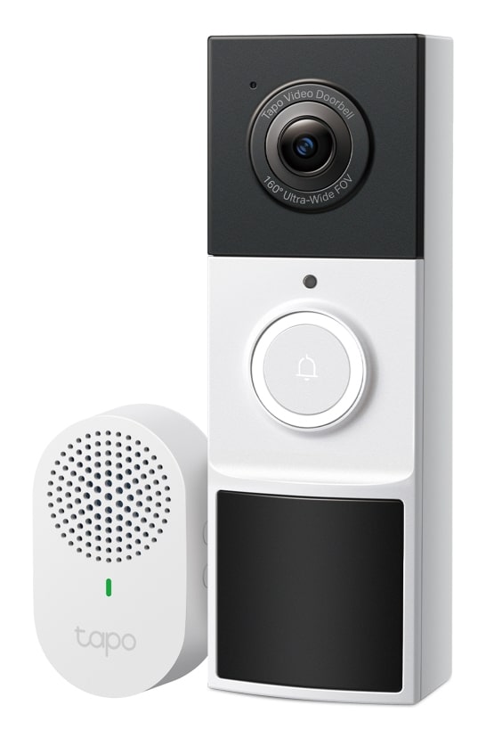 TP-Link Tapo Video Doorbell Camera Zwart, Wit
