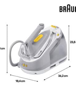 Braun CareStyle 3 IS 3231 Pump-driven steam ironing station 2200 W 1,8 l EloxalPlus soleplate Grijs - Afbeelding 2