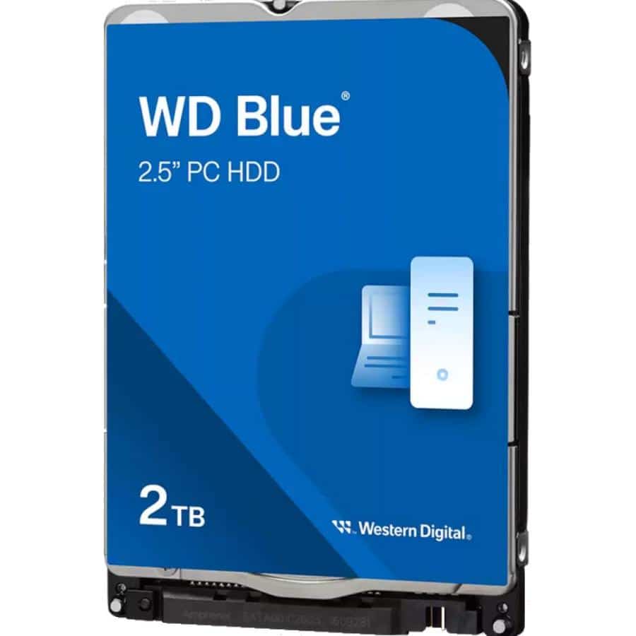 Western Digital WD20EARZ WD Blue HDD, 2TB, 3.5", SATA 6GB/s, 7200rpm, 256MB, 215MB/s, R/W 5.6W