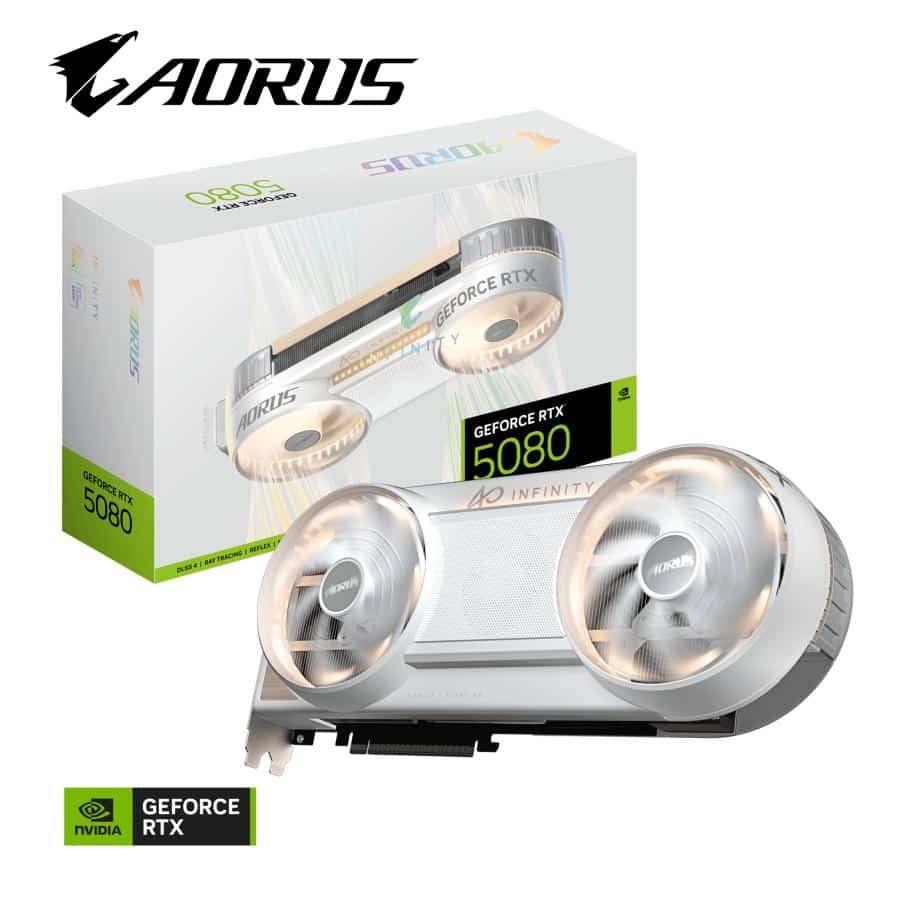 Gigabyte GV-N5080AORUSIF WD-16GD AORUS GeForce RTX 5080 INFINITY WOOD 16G, 16GB, GDDR7, 256bit - Afbeelding 2