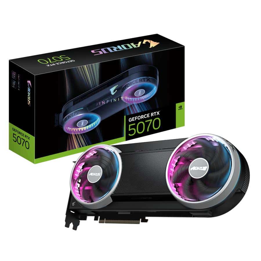 Gigabyte GV-N5070AORUS IF-12GD AORUS GeForce RTX 5070 INFINITY 12G, 12GB, GDDR7, 192bit, PCIe5.0