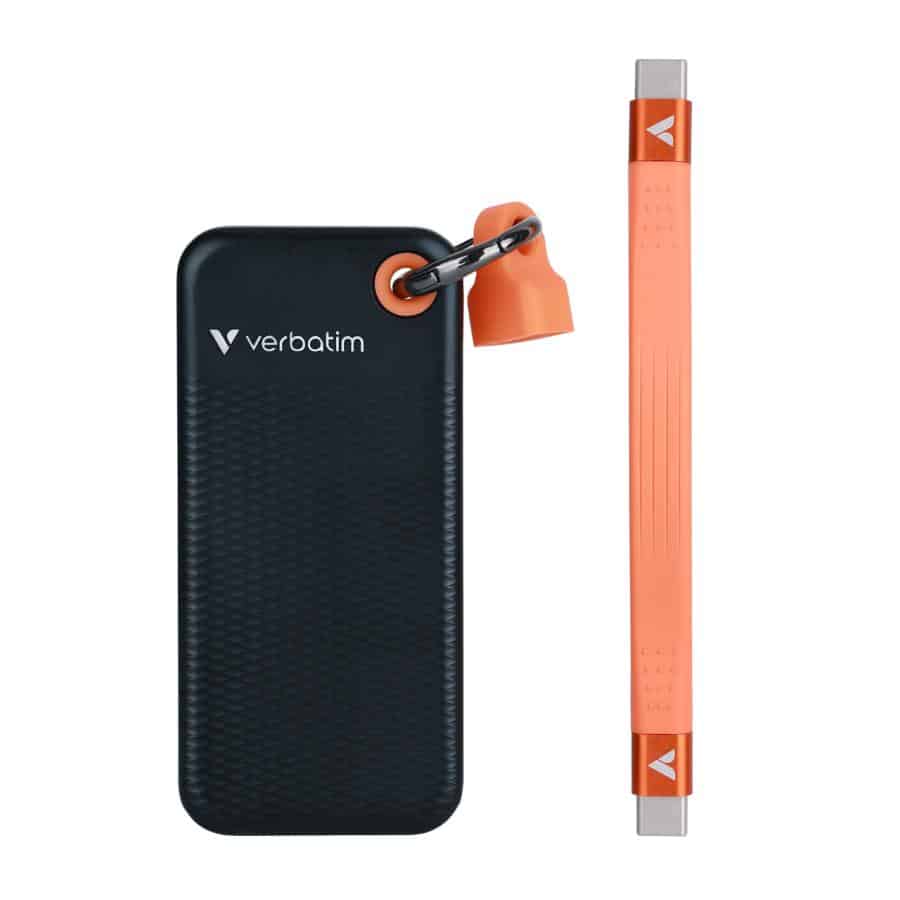 Verbatim Pocket SSD 512 GB USB Type-C 3.2 Gen 2 (3.1 Gen 2) Zwart, Oranje - Afbeelding 6