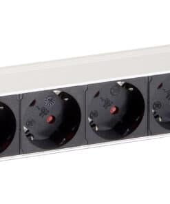 Equip 333293 energiedistributie 8 AC-uitgang(en) 1U Zwart, Zilver Stekkerdoos - Afbeelding 2