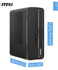MSI Pro MAX EDGE AI+ 11M-005EU RAIM+ 395 Copilot+ PC AMD Ryzen AI Max+ 128 GB LPDDR5x-SDRAM 2 TB SSD Windows 11 Pro Workstation Zwart - Afbeelding 2