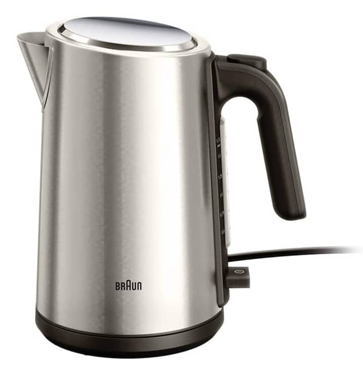 Braun WK 5200 waterkoker 1,7 l 2200 W Roestvrijstaal, Zwart