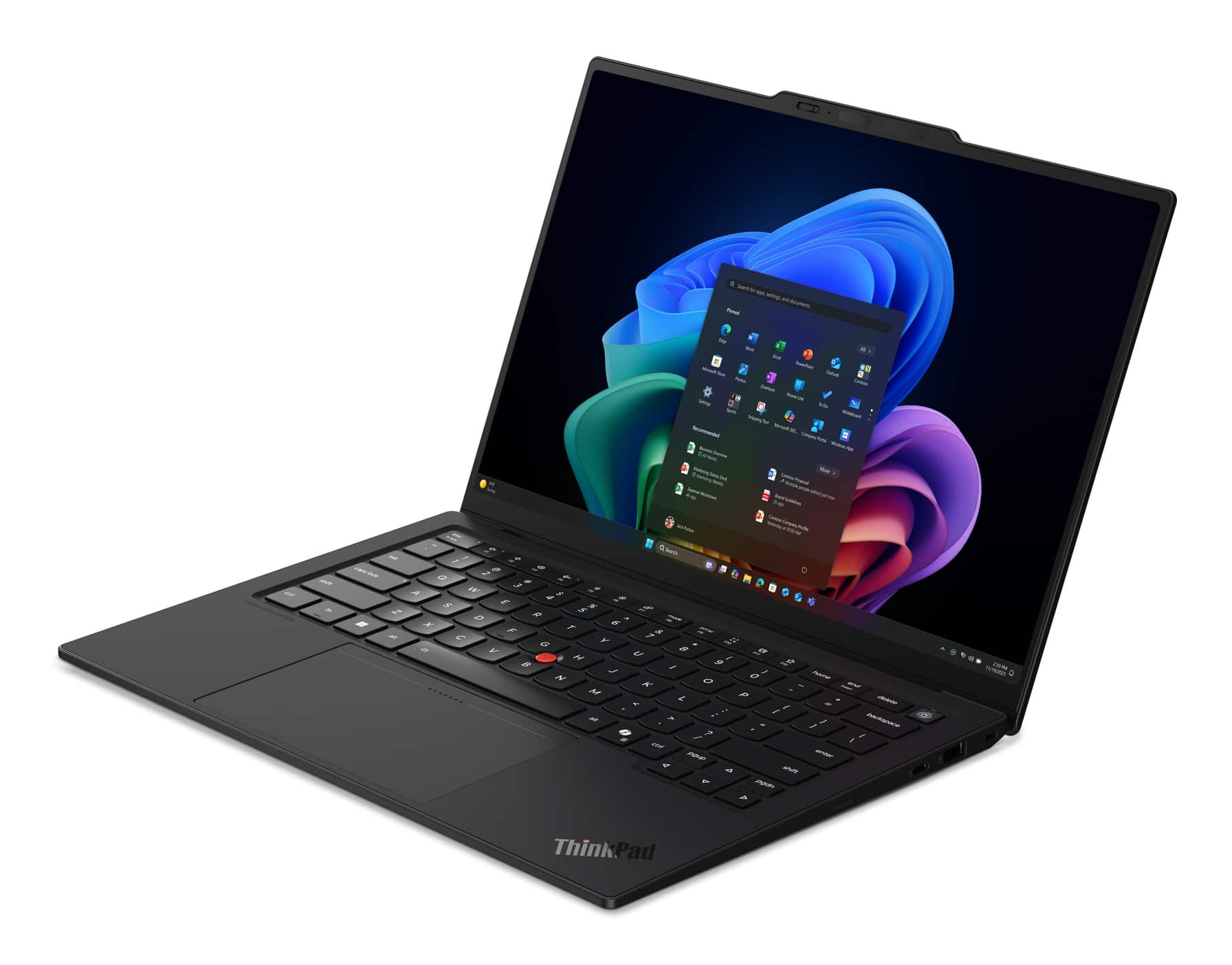 Lenovo ThinkPad X1 Carbon Gen 14 Aura Edition Copilot+ PC Intel Core Ultra 7 355 Laptop 35,6 cm (14") Touchscreen 2.8K 32 GB LPDDR5x-SDRAM 1 TB SSD Wi-Fi 7 (802.11be) Windows 11 Pro Engels Zwart - Afbeelding 3