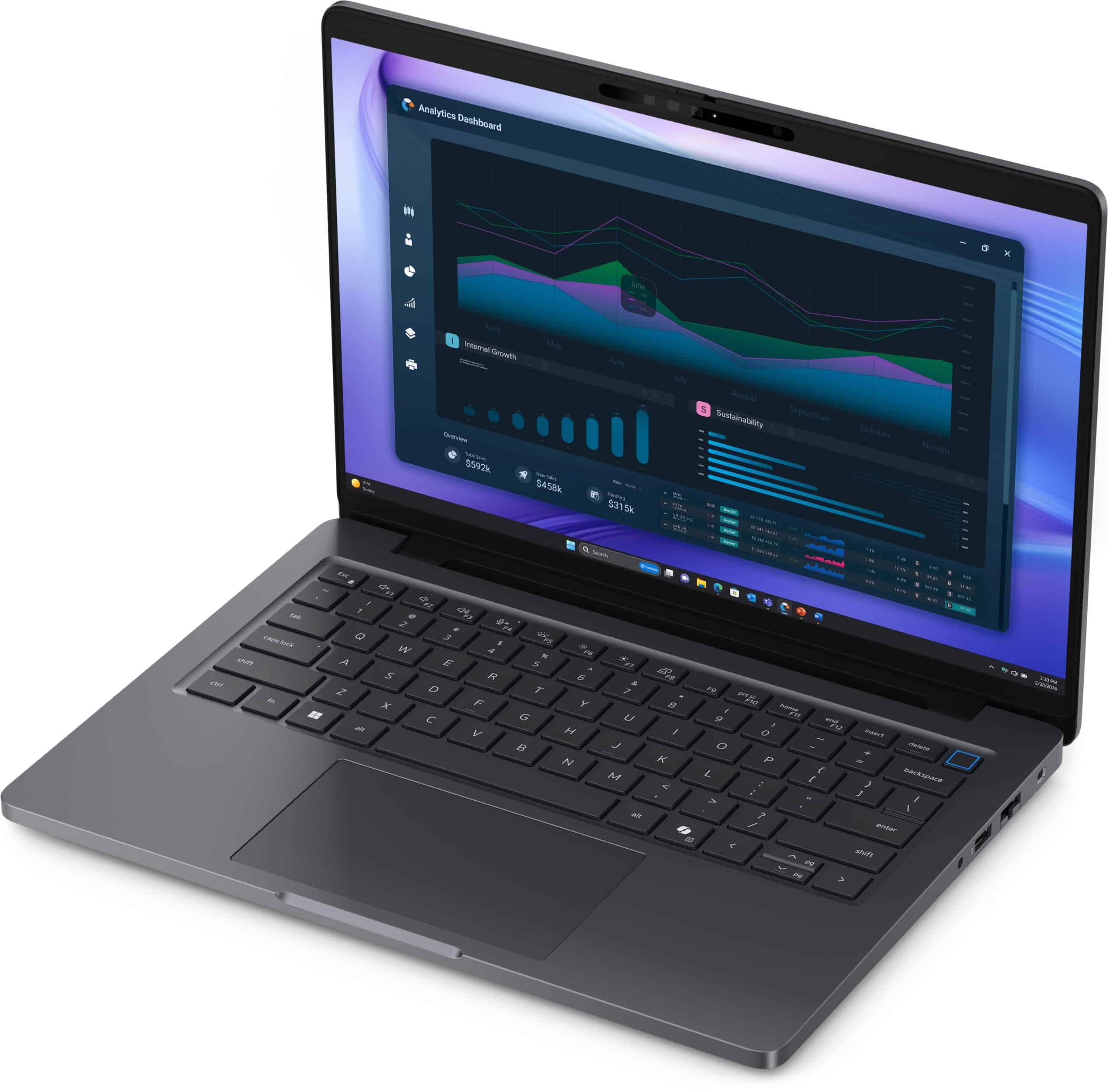 DELL Pro Precision 5 14 PW514261 Copilot+ PC Intel Core Ultra 7 366H Mobiel werkstation 35,6 cm (14") WUXGA 32 GB LPDDR5x-SDRAM 1 TB SSD NVIDIA RTX PRO 500 Blackwell Wi-Fi 7 (802.11be) Windows 11 Pro Zwart US International - Afbeelding 3