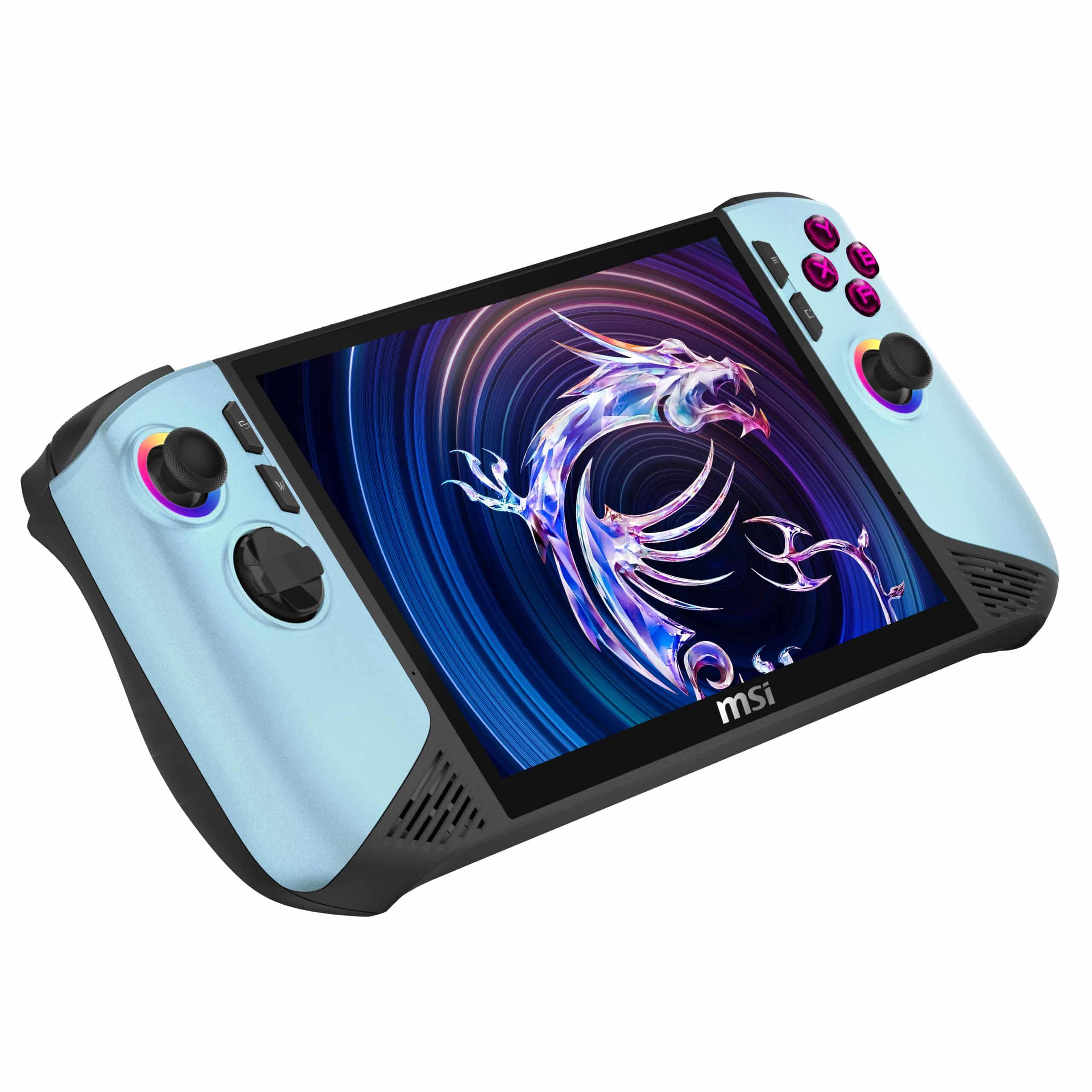 MSI CLAW 8 AI+ A2VM GLACIER BLUE EDITION-250NL draagbare game console 20,3 cm (8") 1 TB Touchscreen Wifi Blauw - Afbeelding 3