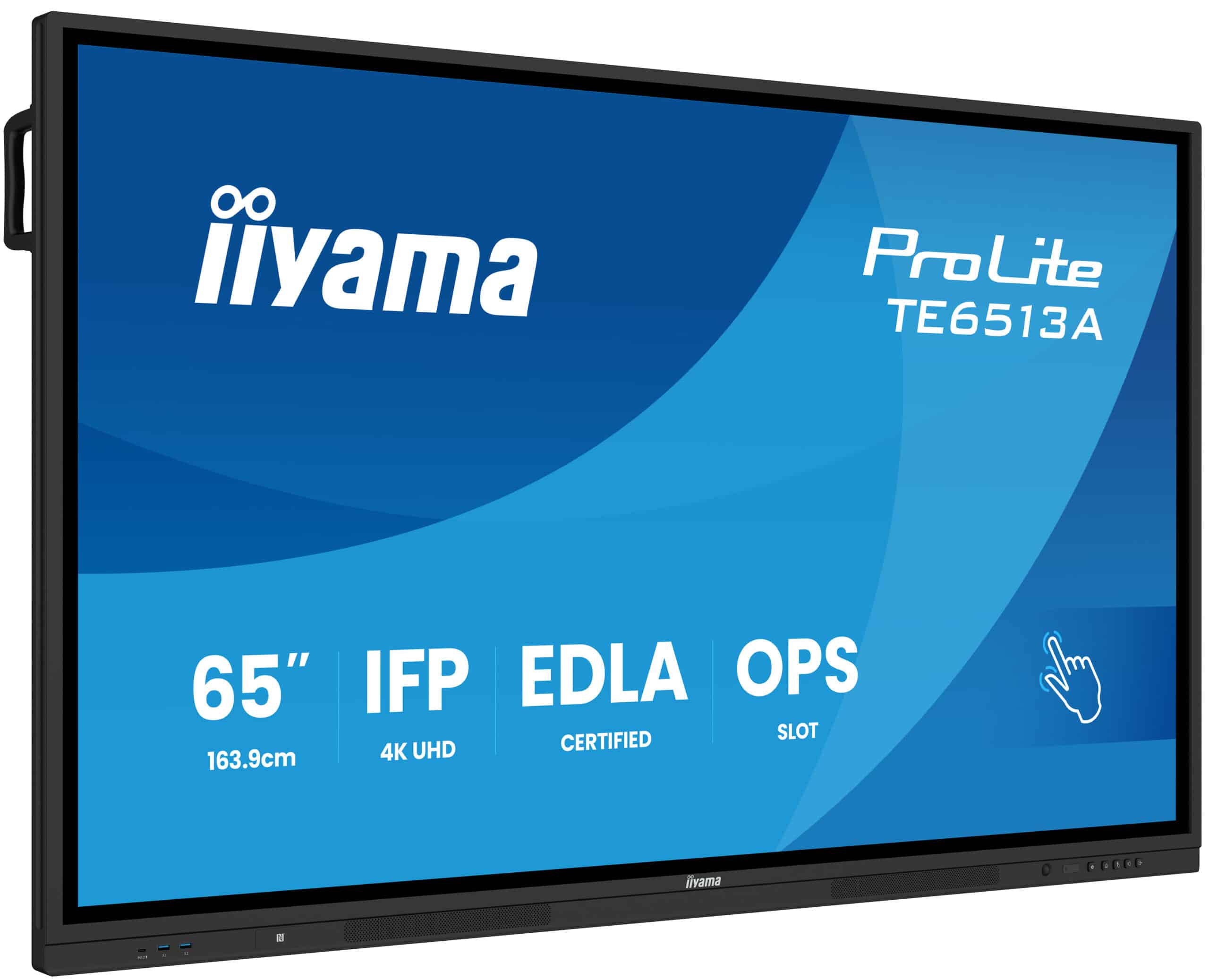 iiyama TE6513A-B3AG beeldkrant Interactief flatscreen 163,8 cm (64.5") LCD Wifi 500 cd/m² 4K Ultra HD Zwart Touchscreen Type processor Android 24/7 Monitor - Afbeelding 2