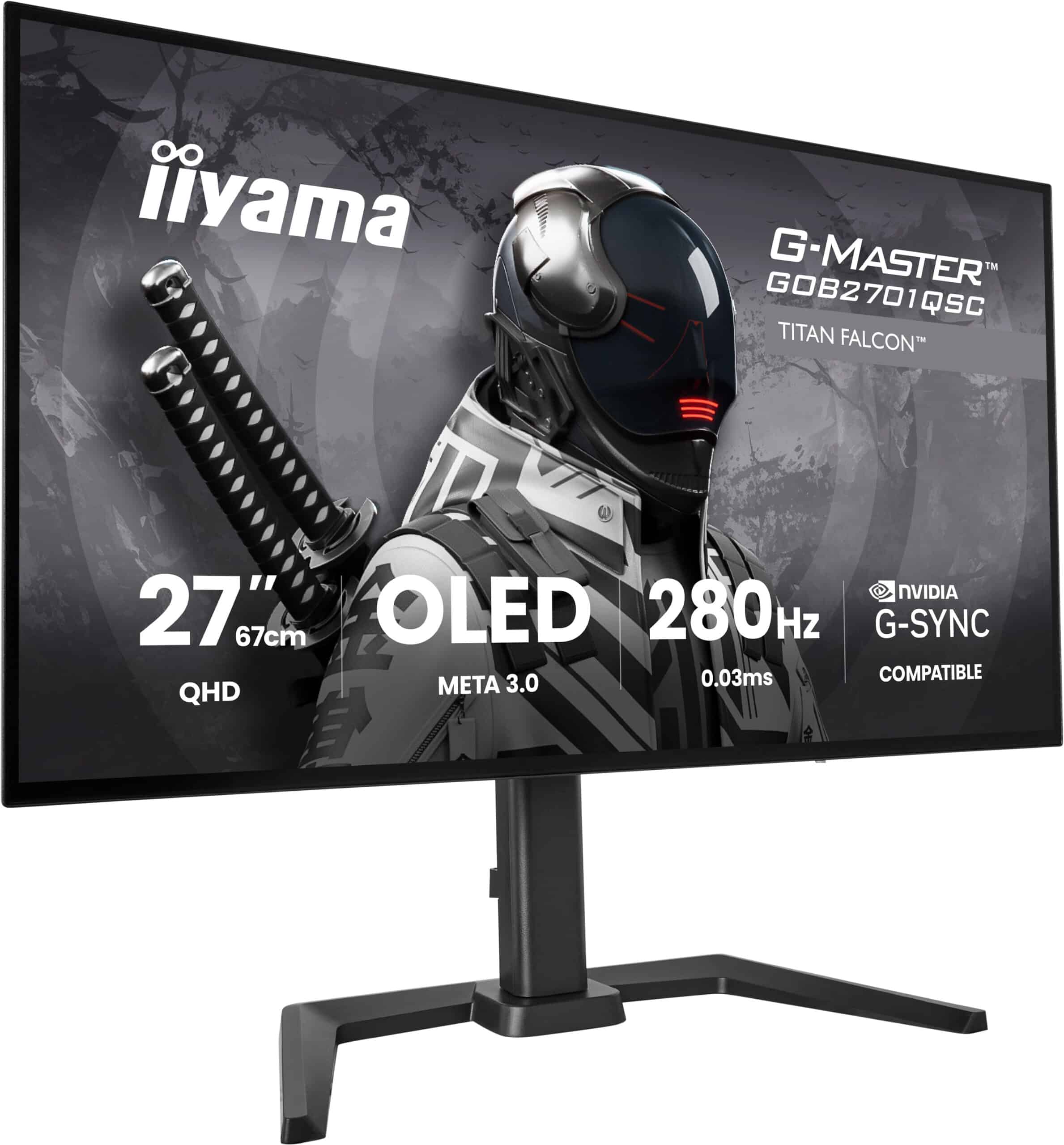 iiyama G-MASTER GOB2701QSC-B1 computer monitor 68,6 cm (27") 2560 x 1440 Pixels 2K Ultra HD OLED Zwart - Afbeelding 4