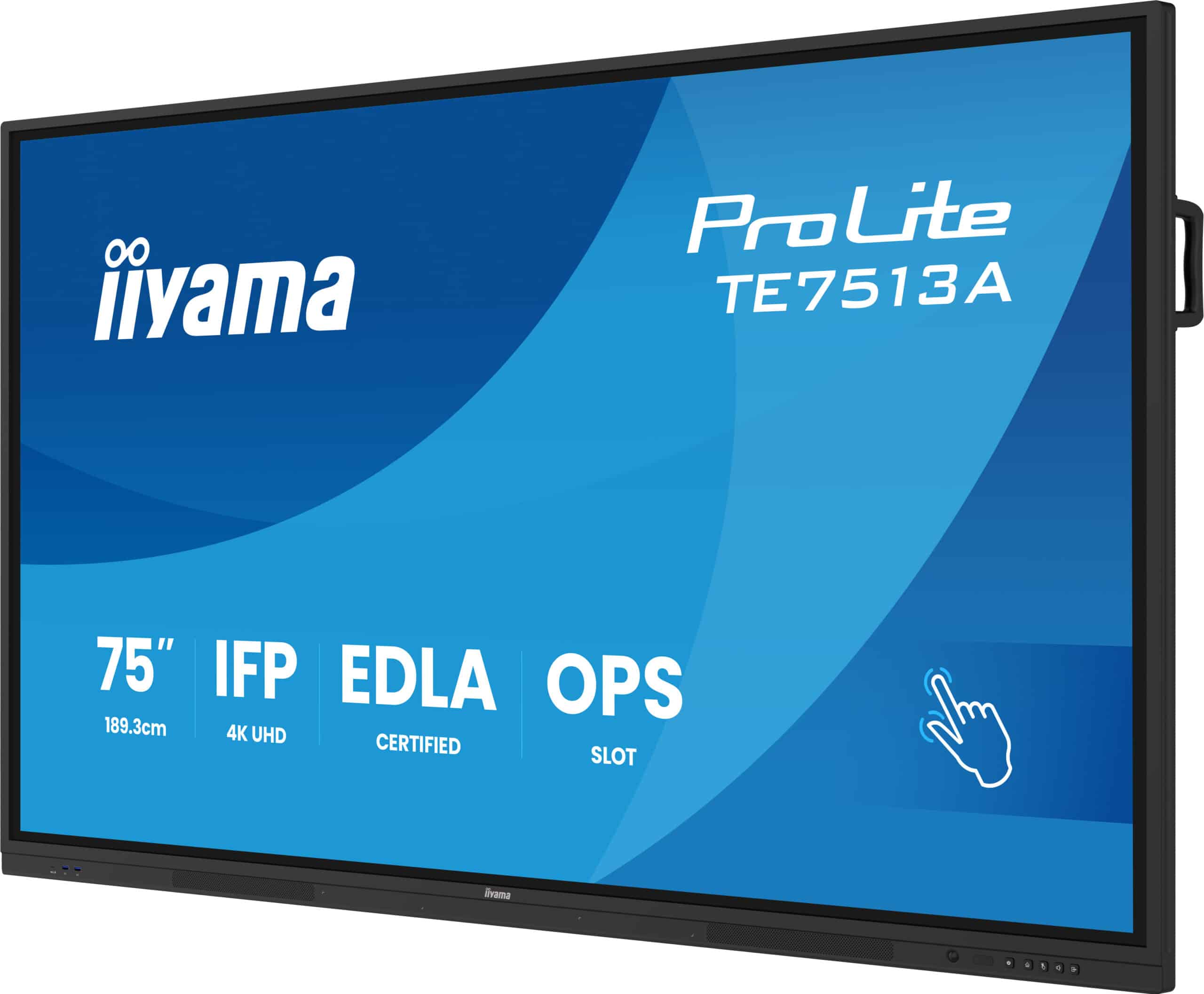 iiyama TE7513A-B3AG beeldkrant Interactief flatscreen 190,5 cm (75") LCD Wifi 500 cd/m² 4K Ultra HD Zwart Touchscreen Type processor Android 24/7 Monitor - Afbeelding 6