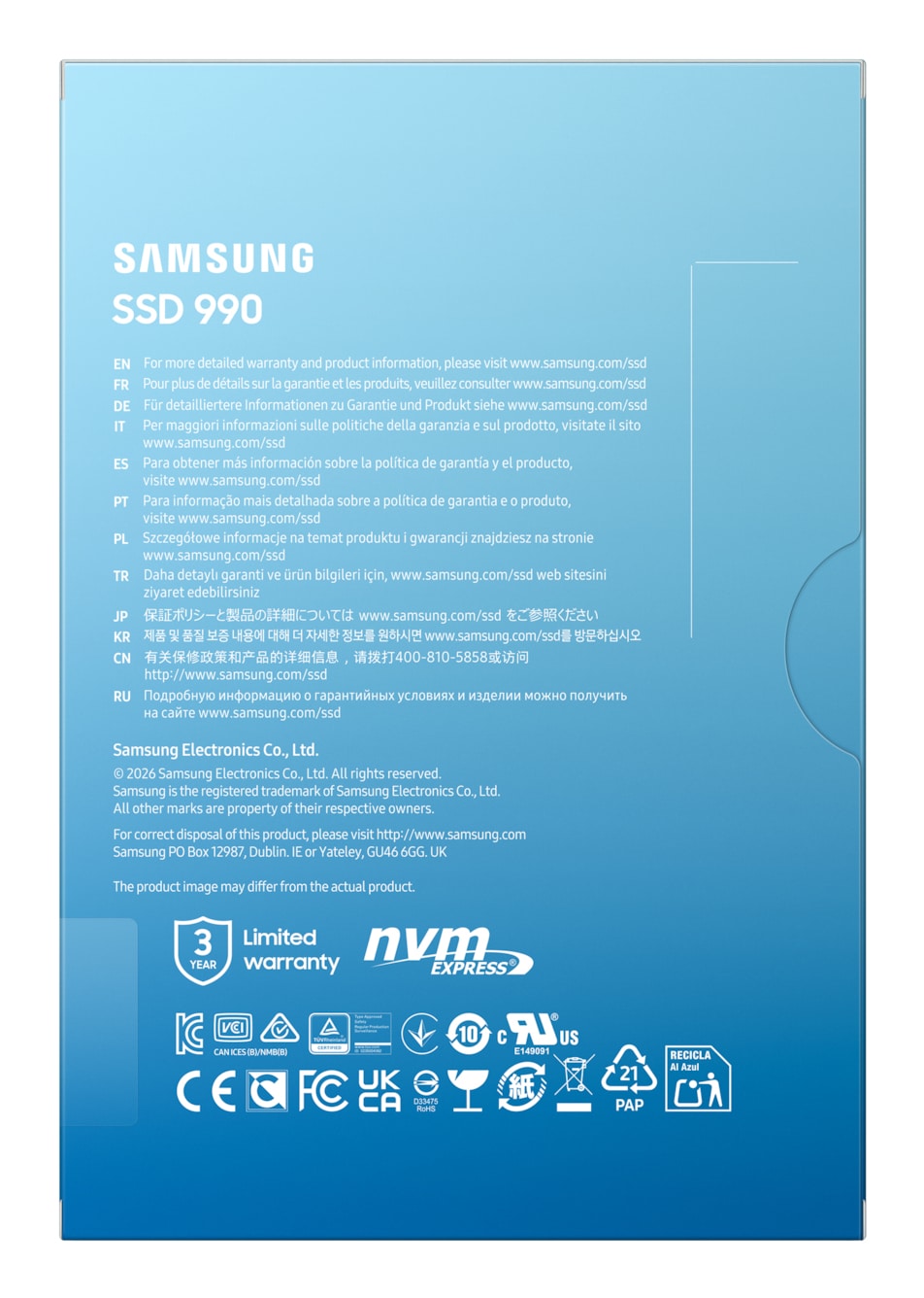 Samsung 990 PCIe 4.0 x4 NVMe™ M.2 SSD 1TB - Afbeelding 5