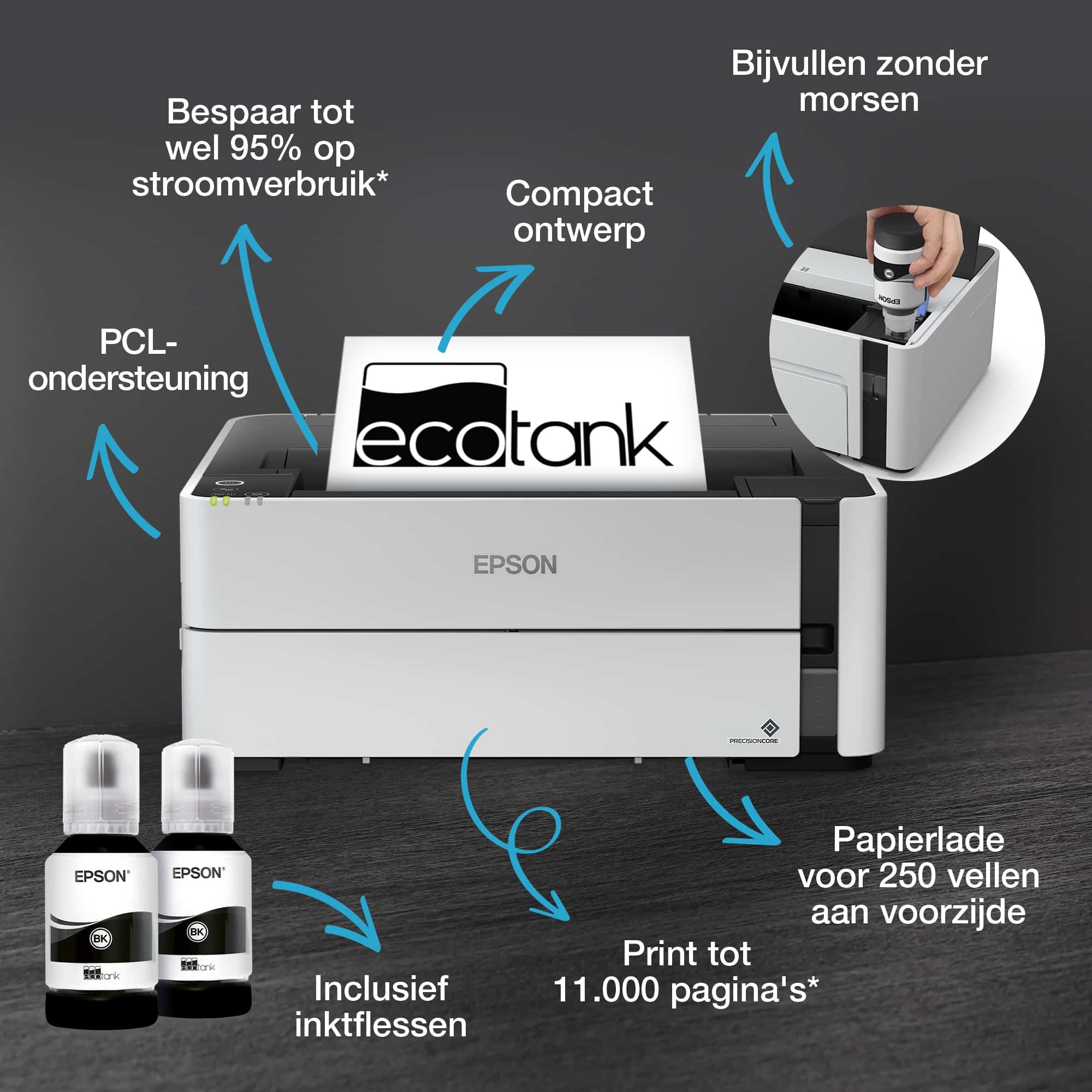 Epson EcoTank ET-M1180B - Afbeelding 3