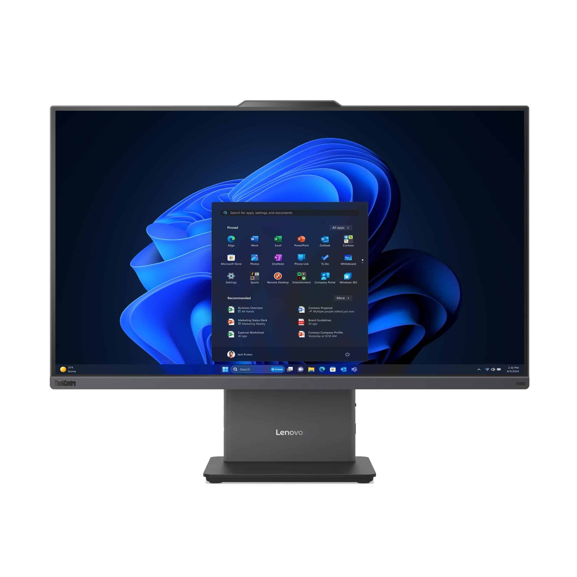 Lenovo ThinkCentre neo 50a 24 Gen 6 LNL Intel Core Ultra 5 226V 60,5 cm (23.8") 1920 x 1080 Pixels Alles-in-één-pc 16 GB LPDDR5x-SDRAM 512 GB SSD Windows 11 Pro Wi-Fi 6 (802.11ax) Grijs