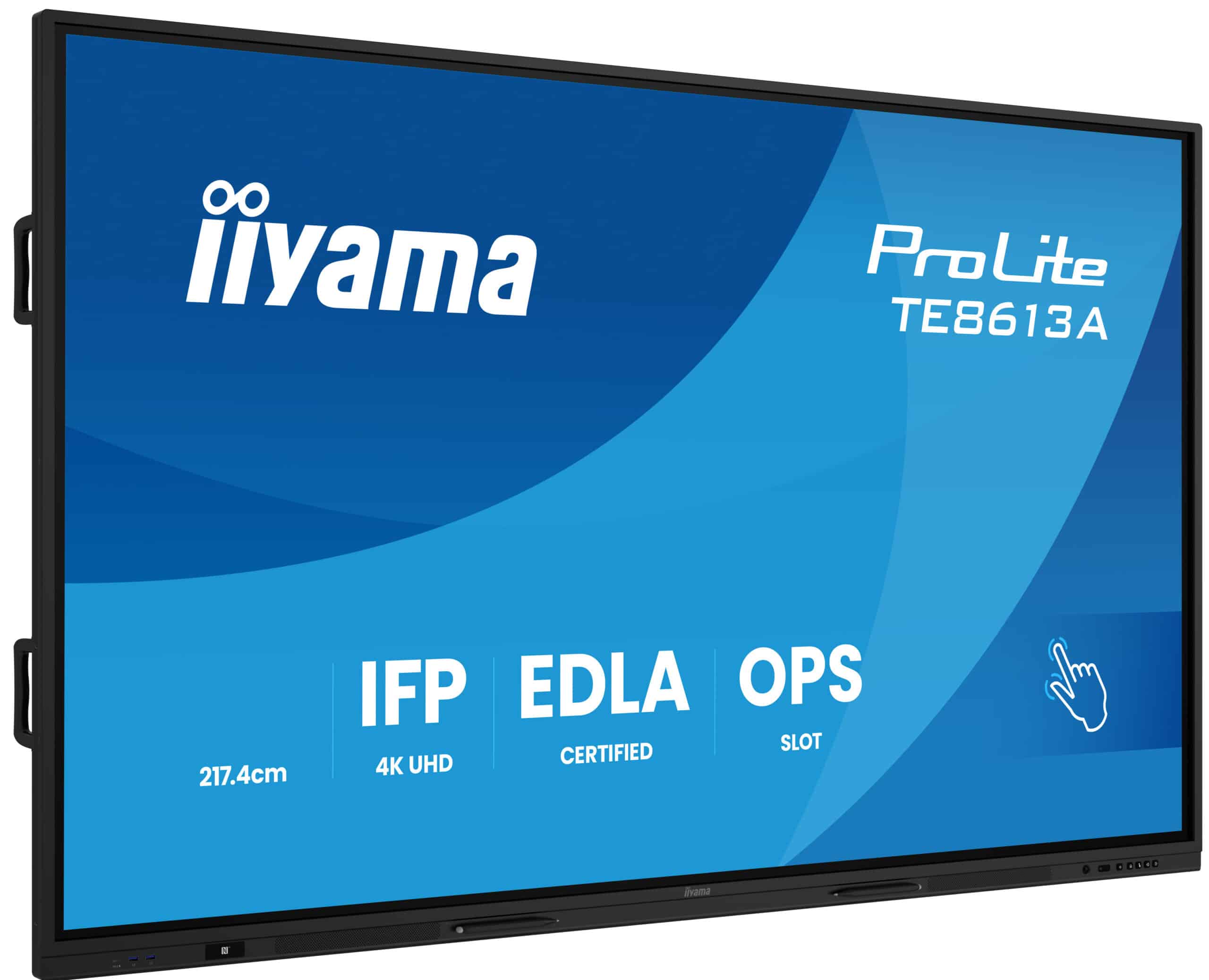 iiyama TE8613A-B3AG beeldkrant Interactief flatscreen 2,17 m (85.6") LCD Wifi 500 cd/m² 4K Ultra HD Zwart Touchscreen Type processor Android 24/7 Monitor - Afbeelding 3