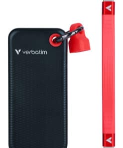 Verbatim Pocket SSD 256 GB USB Type-C 3.2 Gen 2 (3.1 Gen 2) Zwart, Rood