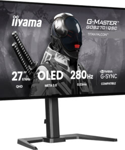 iiyama G-MASTER GOB2701QSC-B1 computer monitor 68,6 cm (27") 2560 x 1440 Pixels 2K Ultra HD OLED Zwart - Afbeelding 3