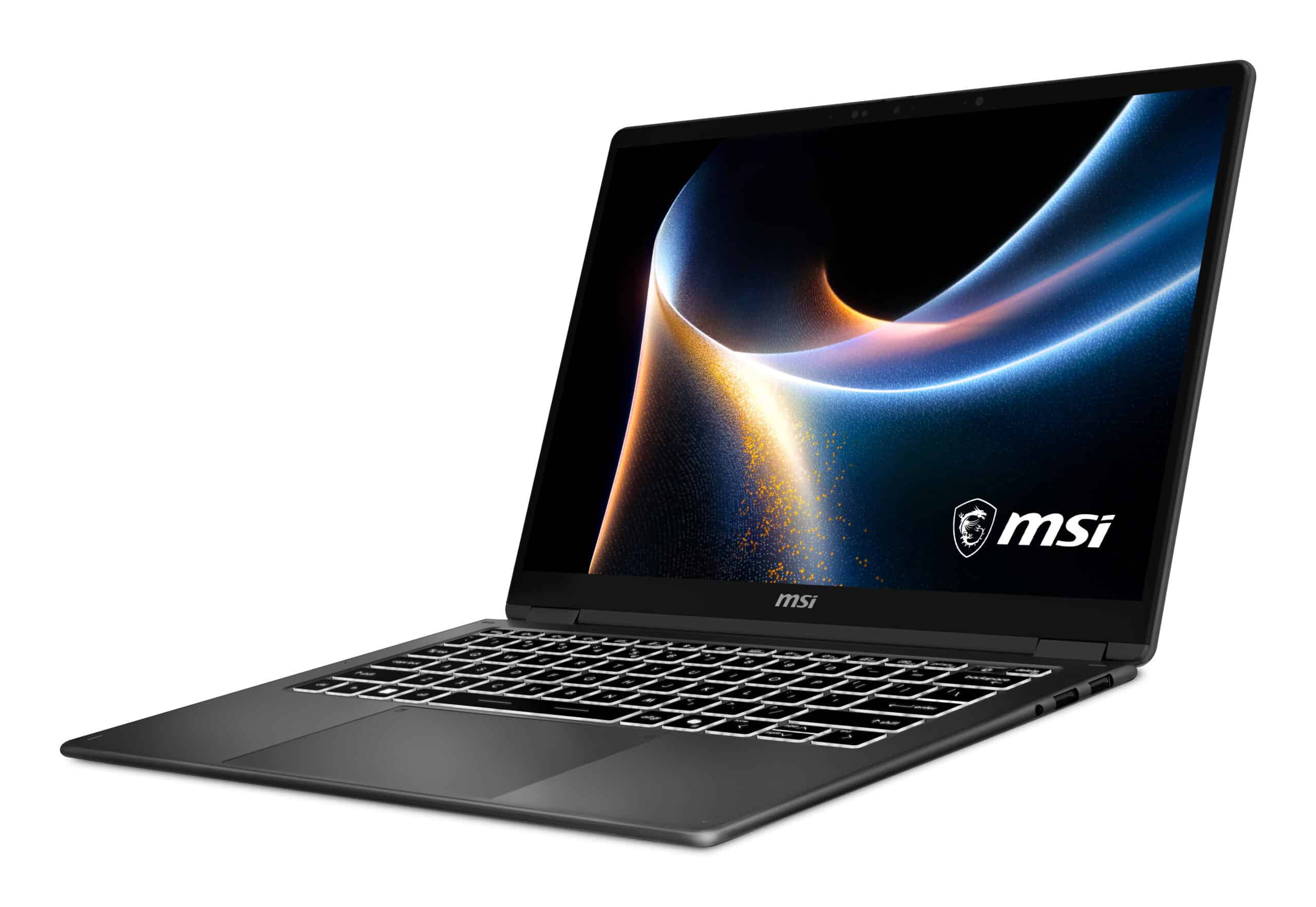 MSI Prestige 14 FLIP AI+ D3MTG-050BE Copilot+ PC Intel Core Ultra 9 386H Hybride (2-in-1) 35,6 cm (14") Touchscreen Full HD+ 32 GB LPDDR5x-SDRAM 2 TB SSD Wi-Fi 7 (802.11be) Windows 11 Pro Grijs Laptop - Afbeelding 2