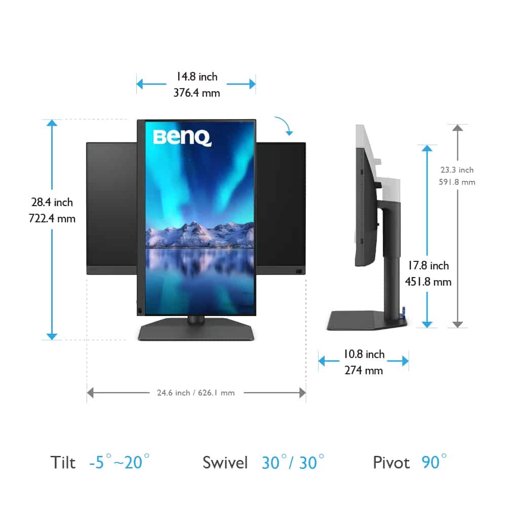 BenQ SW272QN Monitor - Afbeelding 5