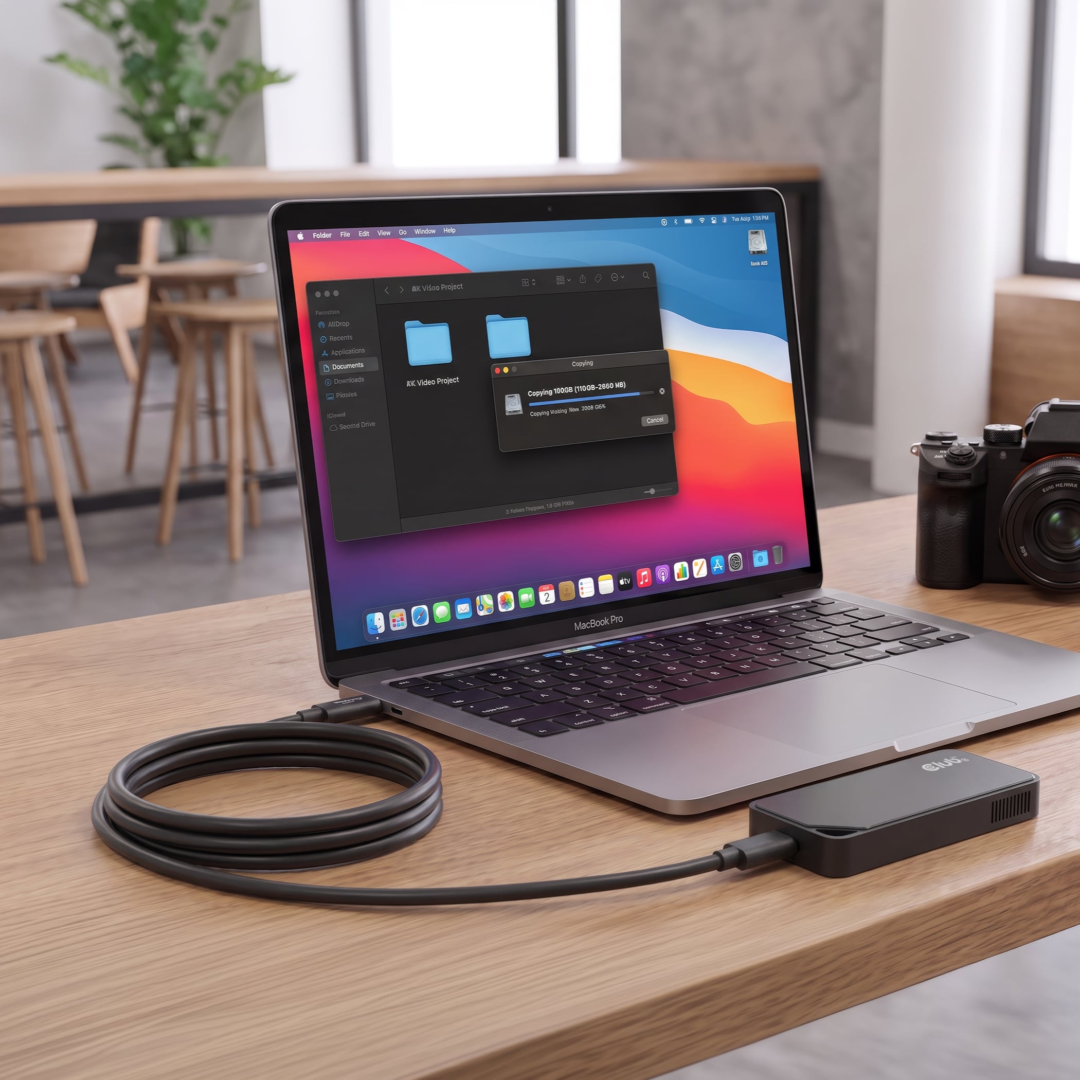 CLUB3D M.2 SSD-behuizing met koelventilator, NVMe, USB4 - Afbeelding 8