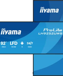 iiyama LH9252UWS-B1AG beeldkrant Kiosk-ontwerp 2,34 m (92") LCD Wifi 500 cd/m² UltraWide 5K HD Zwart Type processor Android 24/7 - Afbeelding 5