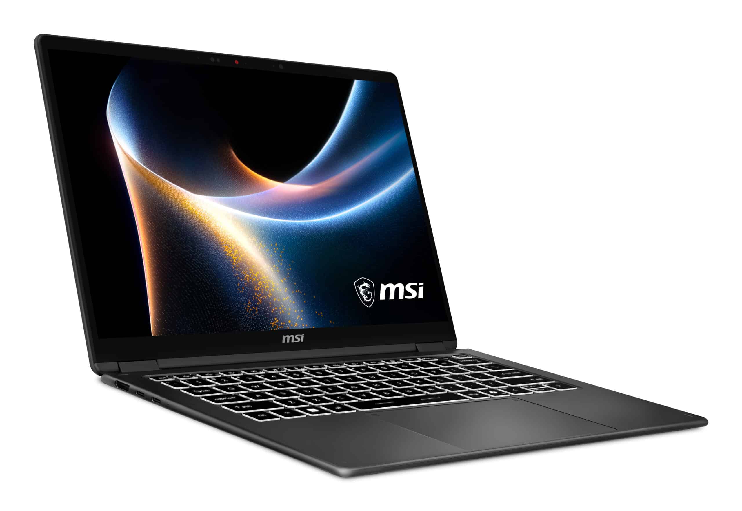 MSI Prestige 14 FLIP AI+ D3MTG-050BE Copilot+ PC Intel Core Ultra 9 386H Hybride (2-in-1) 35,6 cm (14") Touchscreen Full HD+ 32 GB LPDDR5x-SDRAM 2 TB SSD Wi-Fi 7 (802.11be) Windows 11 Pro Grijs Laptop - Afbeelding 3