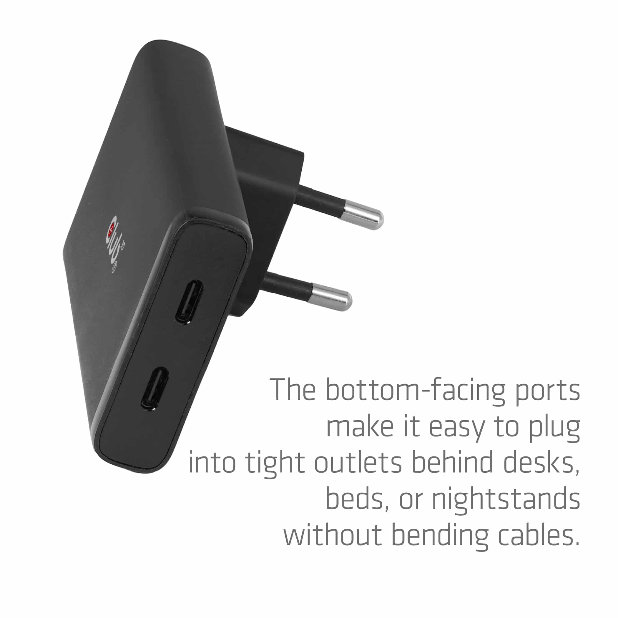 CLUB3D Slanke oplader met twee USB-C-poorten, 65 W, GaN, PD 3.1, PPS - Afbeelding 5