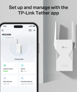 TP-Link BE3600 Netwerkzender & -ontvanger Wit 2500 Mbit/s - Afbeelding 6