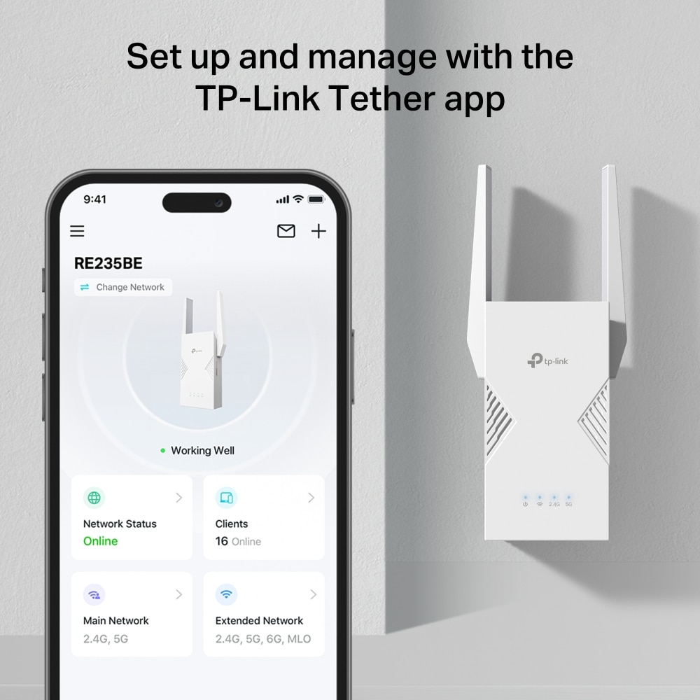 TP-Link BE3600 Netwerkzender & -ontvanger Wit 2500 Mbit/s - Afbeelding 6