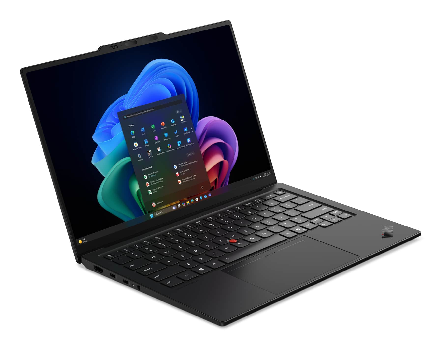 Lenovo ThinkPad X1 Carbon Gen 14 Aura Edition Copilot+ PC Intel Core Ultra 7 355 Laptop 35,6 cm (14") Touchscreen WUXGA 32 GB LPDDR5x-SDRAM 512 GB SSD Wi-Fi 7 (802.11be) Windows 11 Pro Engels Zwart - Afbeelding 4