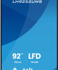 iiyama LH9252UWS-B1AG beeldkrant Kiosk-ontwerp 2,34 m (92") LCD Wifi 500 cd/m² UltraWide 5K HD Zwart Type processor Android 24/7 - Afbeelding 2