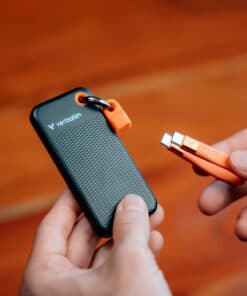 Verbatim Pocket SSD 512 GB USB Type-C 3.2 Gen 2 (3.1 Gen 2) Zwart, Oranje - Afbeelding 4