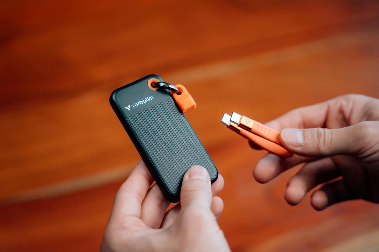 Verbatim Pocket SSD 512 GB USB Type-C 3.2 Gen 2 (3.1 Gen 2) Zwart, Oranje - Afbeelding 4