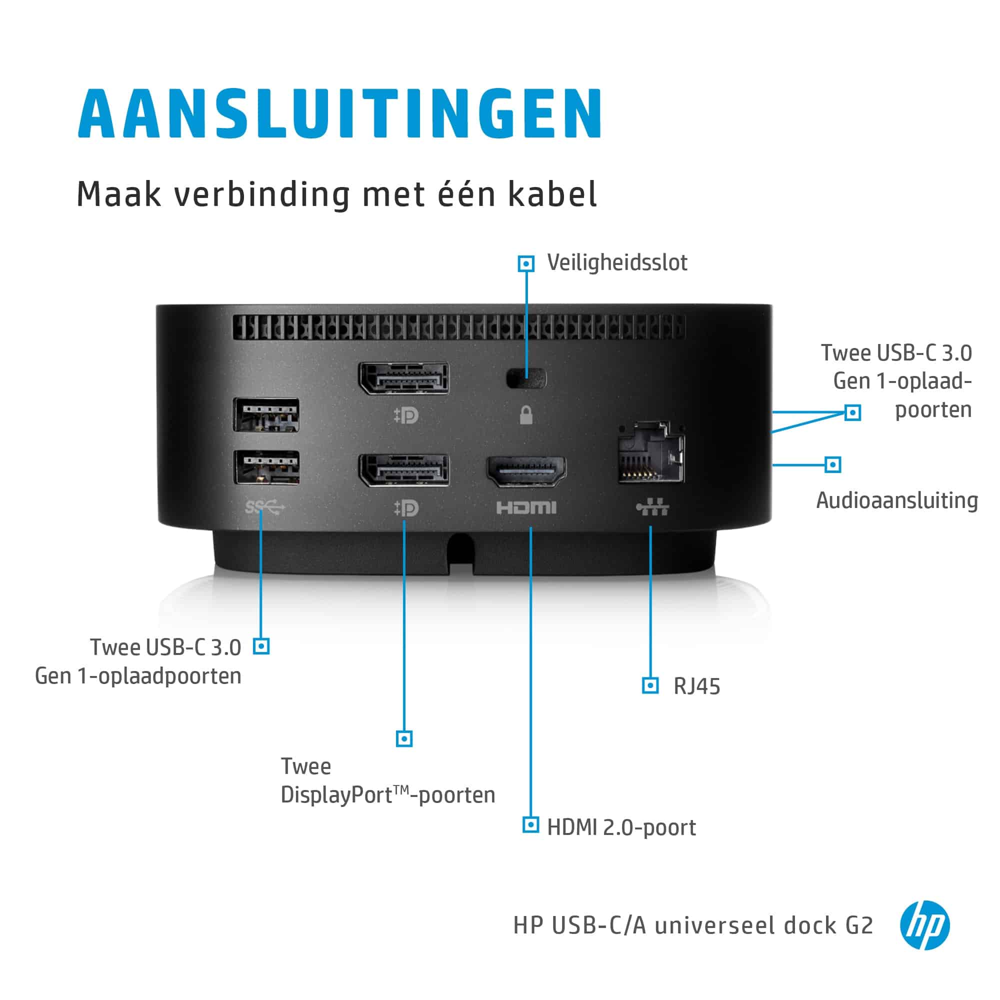 HP USB-C dock G5 - Afbeelding 5