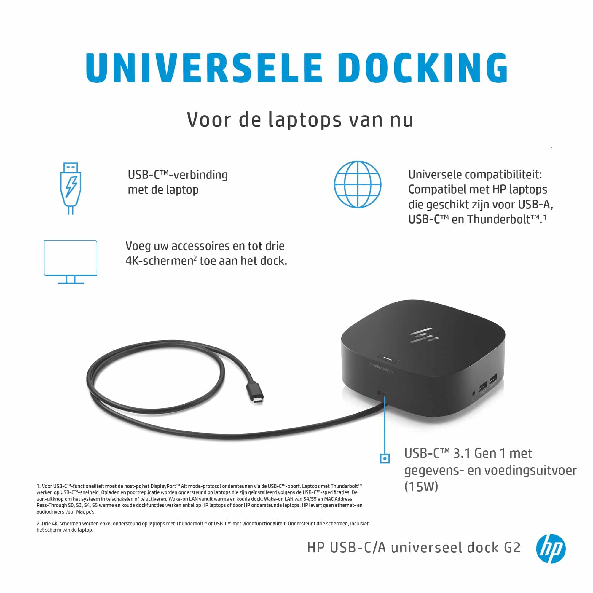 HP USB-C dock G5 - Afbeelding 3