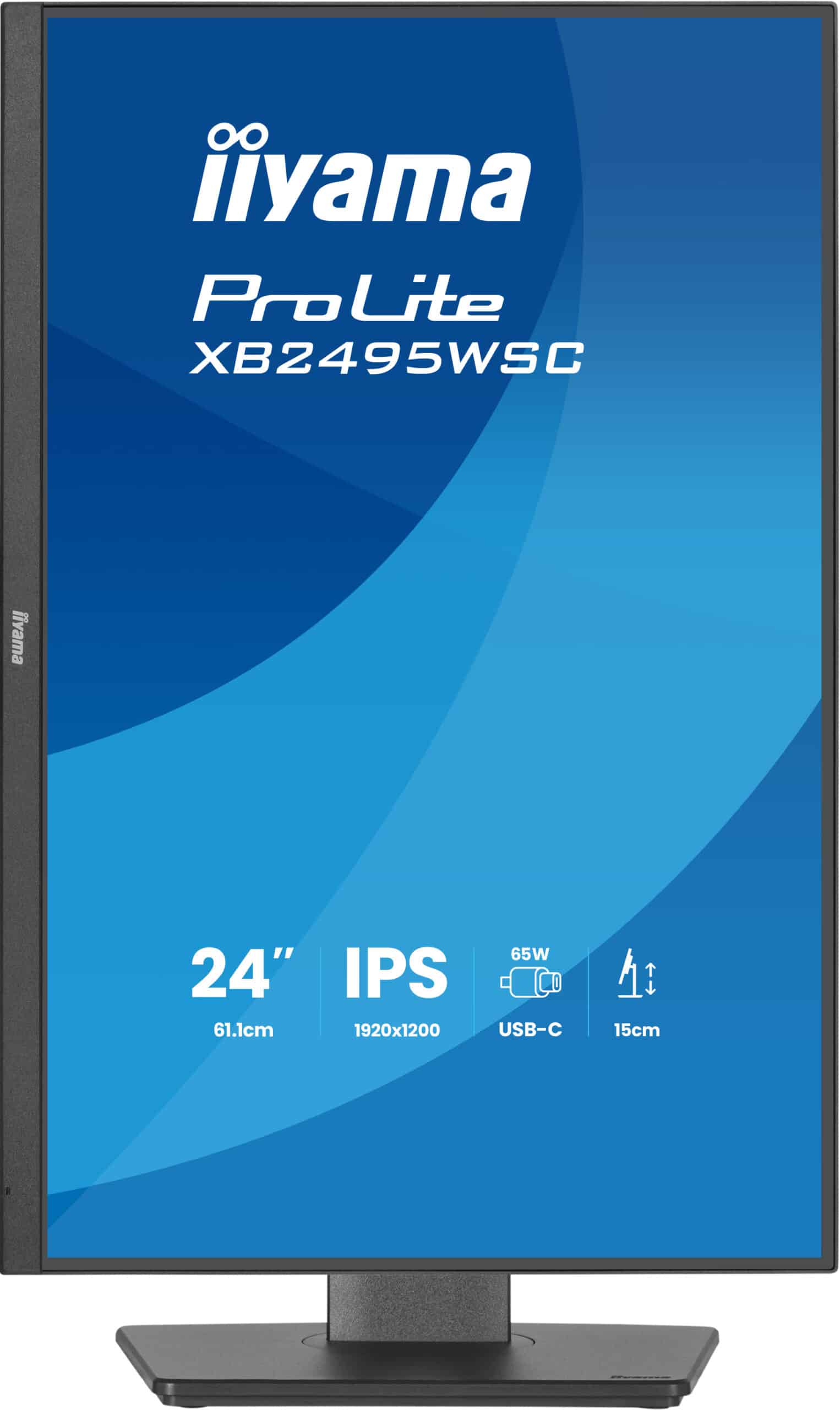 iiyama ProLite XB2495WSC-B1 computer monitor 61,2 cm (24.1") 1920 x 1200 Pixels WUXGA LED Zwart - Afbeelding 2