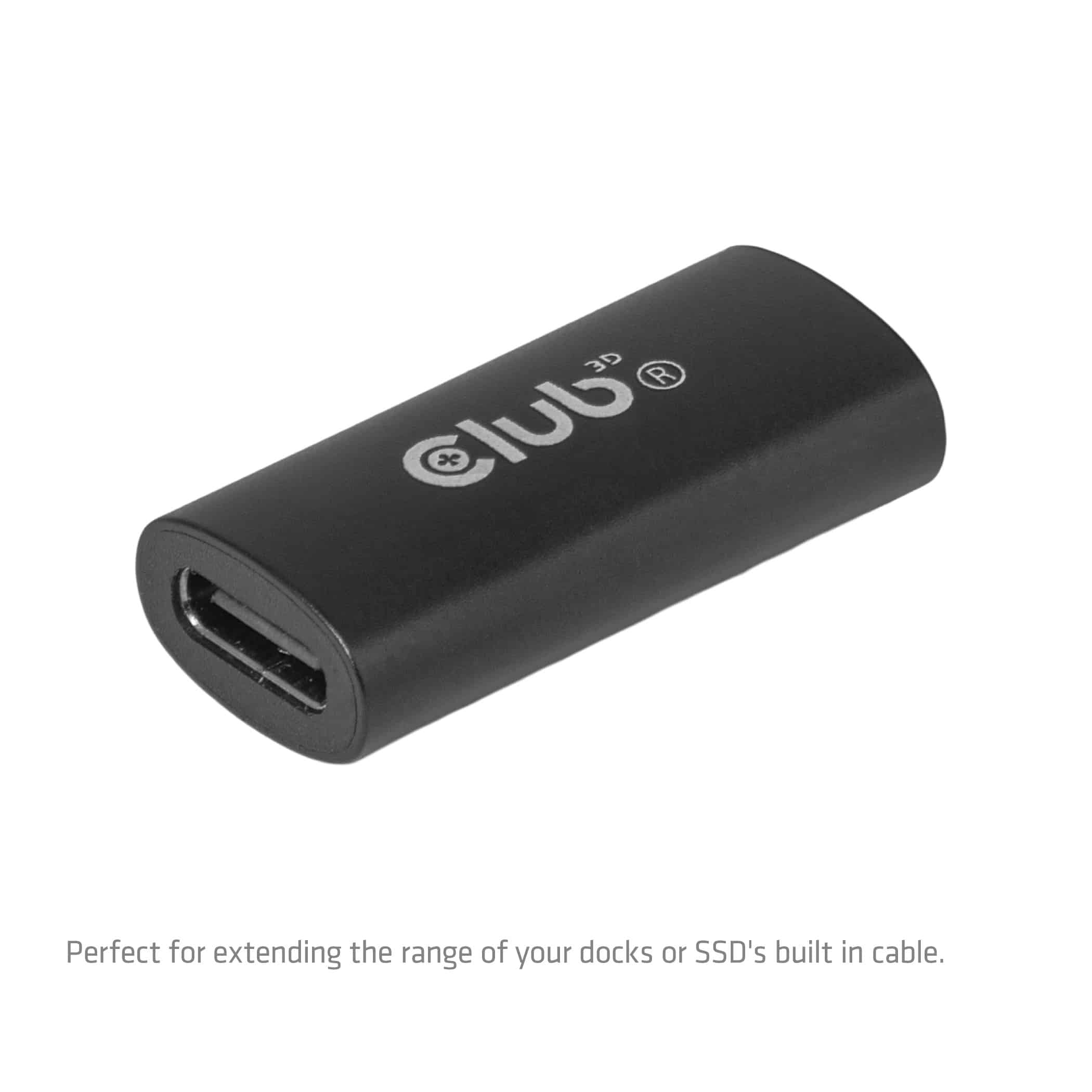 CLUB3D USB-C-vrouwelijke adapter 40G 240 W 8K 60 Hz - Afbeelding 4