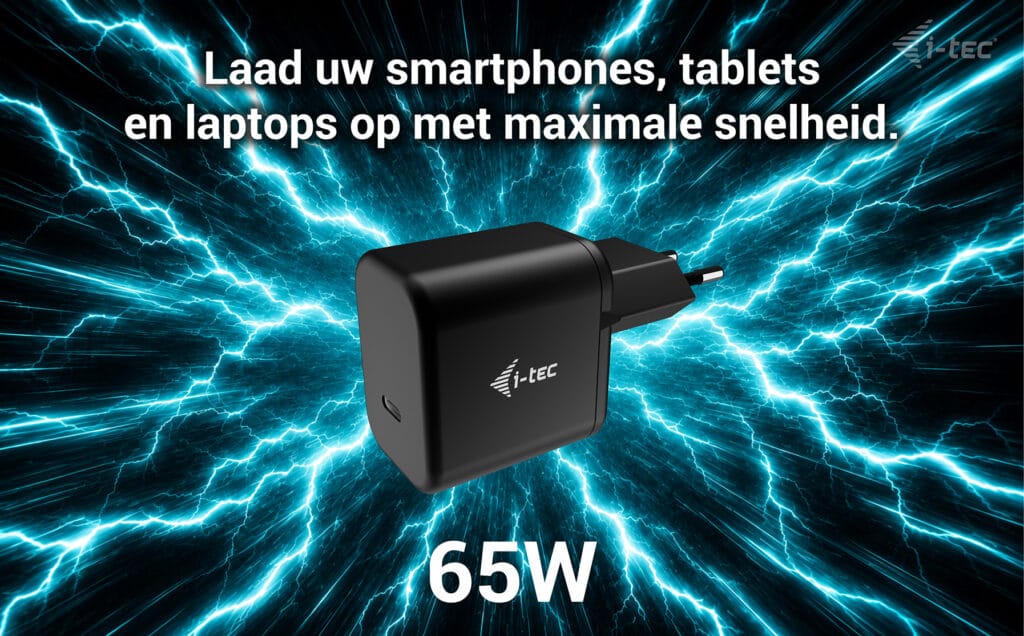 i-tec 65W USB-C GaN Charger - Afbeelding 4