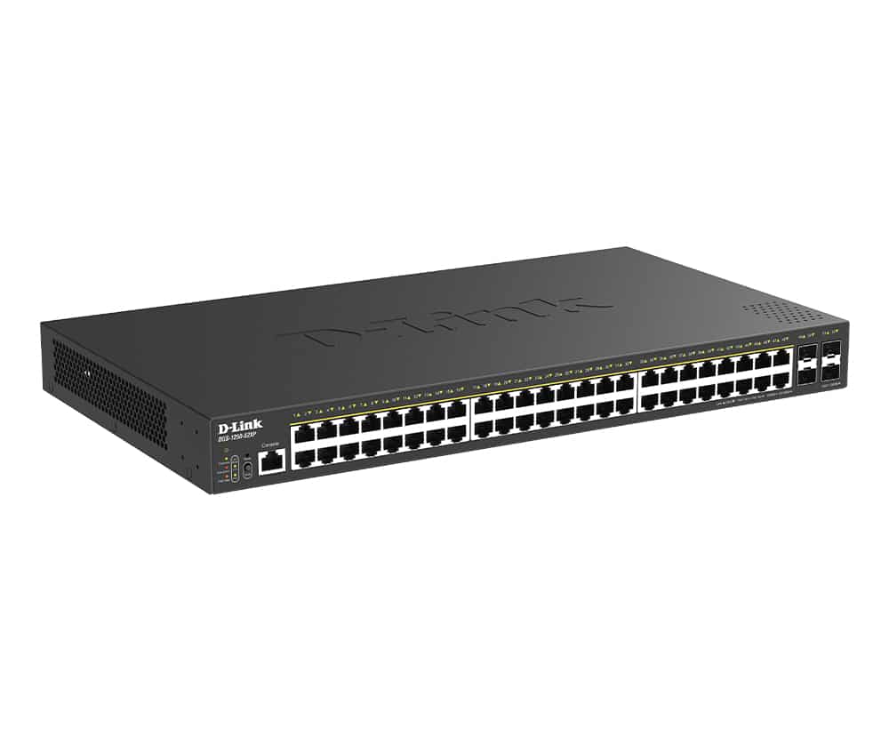 D-Link DGS-1250-52XP Managed L2+/L3 Gigabit Ethernet (10/100/1000) Power over Ethernet (PoE) Desktop Zwart - Afbeelding 2
