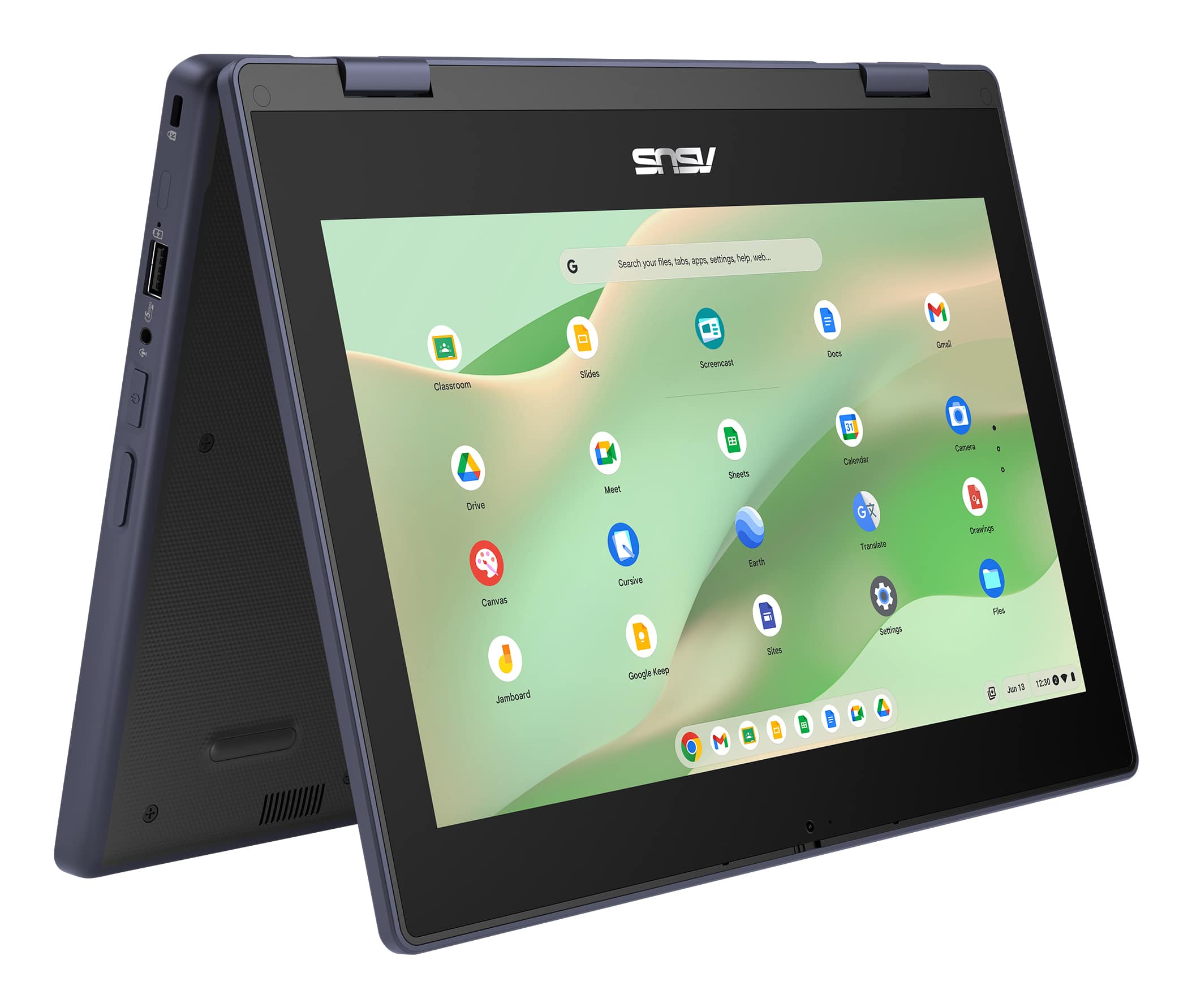 ASUS Chromebook CZ11 Flip CZ1104FM4A-NS0199 MediaTek Kompanio 540 29,5 cm (11.6") Touchscreen HD 4 GB LPDDR4x-SDRAM 64 GB eMMC Wi-Fi 7 (802.11be) ChromeOS Grijs AZERTY Belgisch - Afbeelding 5