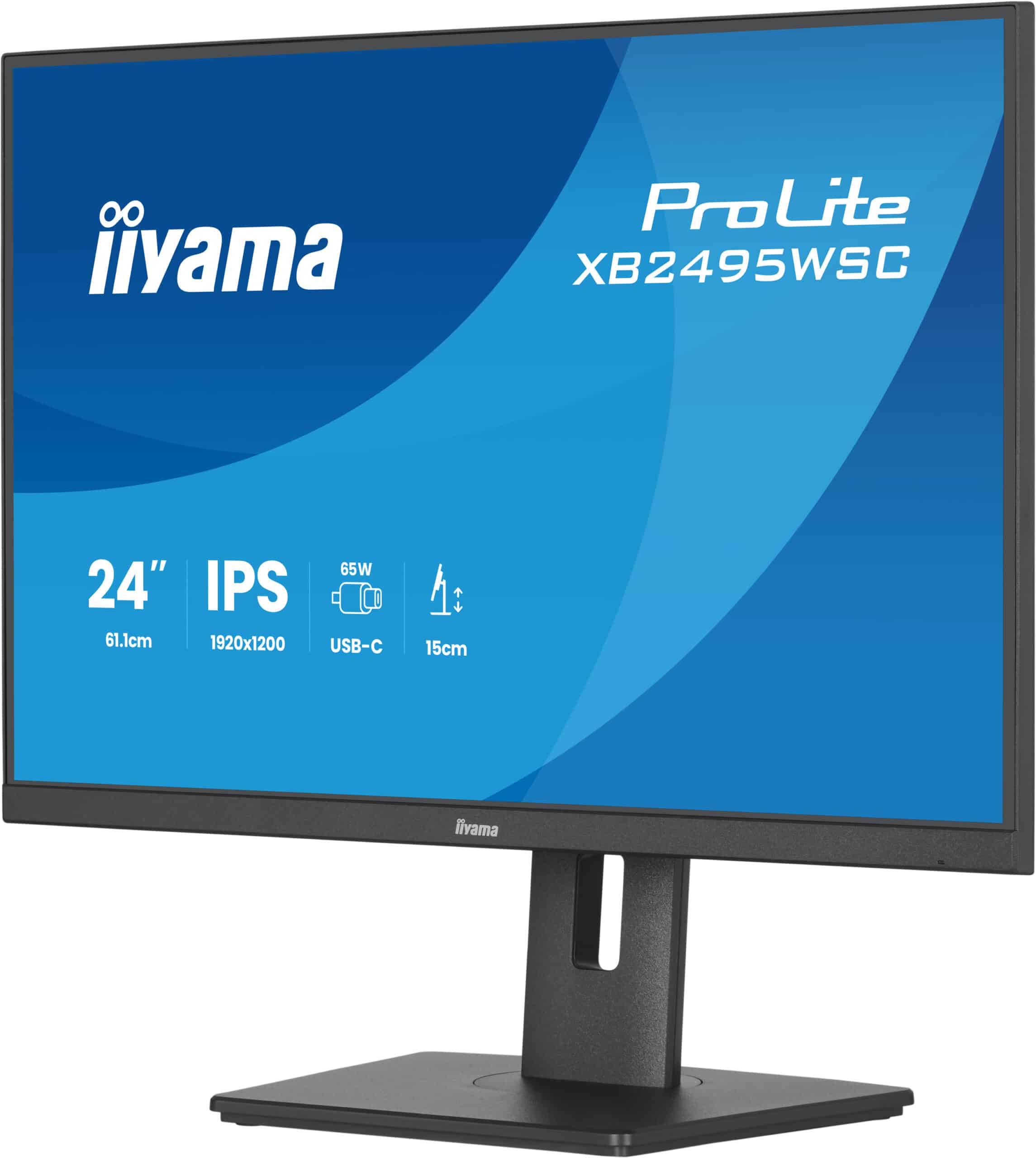 iiyama ProLite XB2495WSC-B1 computer monitor 61,2 cm (24.1") 1920 x 1200 Pixels WUXGA LED Zwart - Afbeelding 6