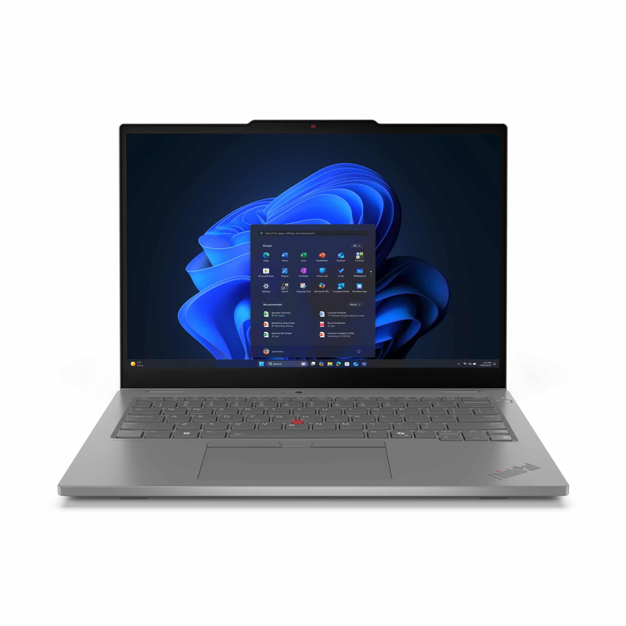 Lenovo ThinkPad L13 2-in-1 Gen 6 (Intel) Intel Core Ultra 5 225U Hybride (2-in-1) 33,8 cm (13.3") Touchscreen WUXGA 16 GB LPDDR5x-SDRAM 512 GB SSD Wi-Fi 6E (802.11ax) Windows 11 Pro Grijs Engels Laptop