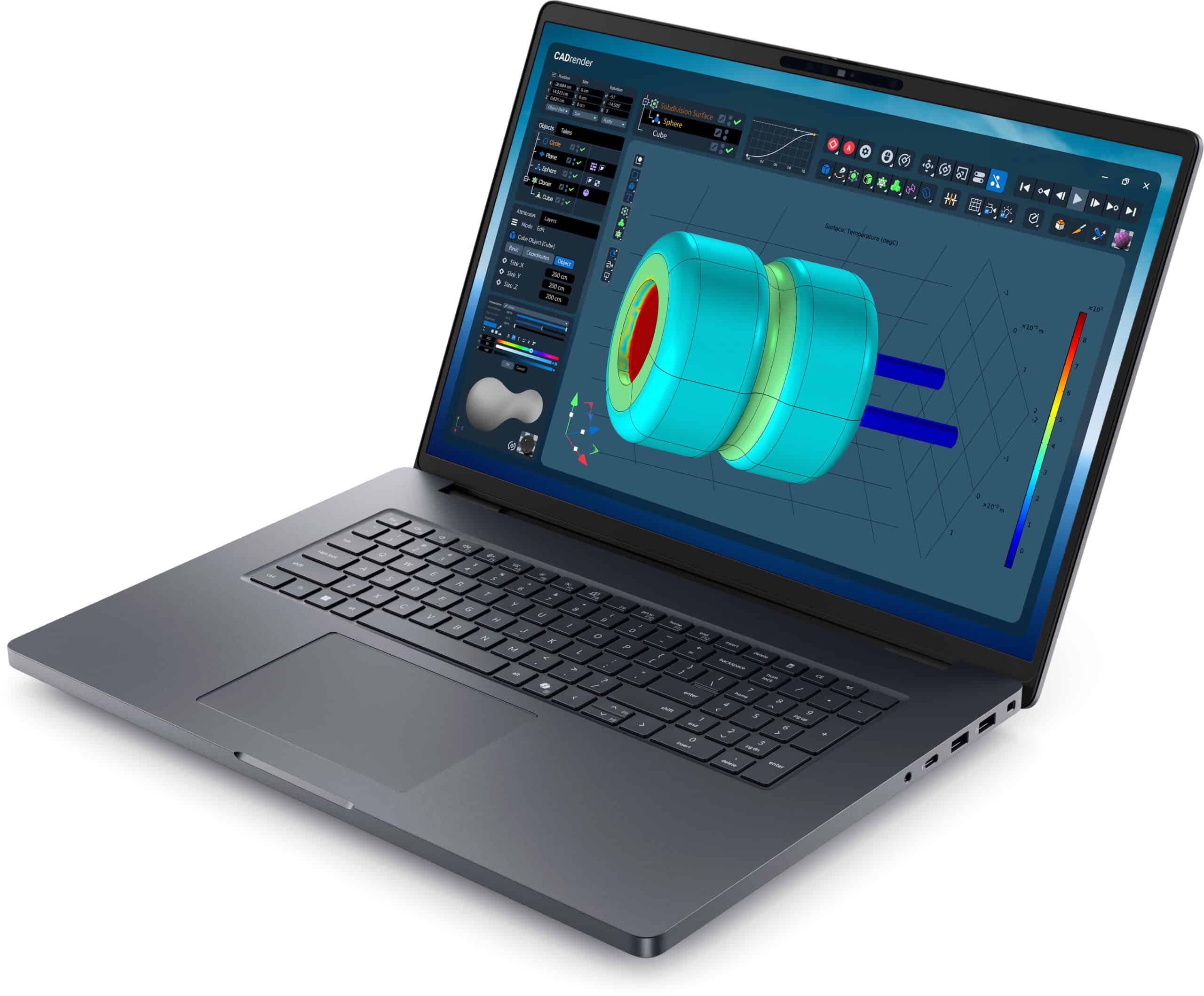 DELL Pro Max 18 Plus MB18250 Intel Core Ultra 9 285HX Mobiel werkstation 45,7 cm (18") Quad HD+ 64 GB DDR5-SDRAM 1 TB SSD NVIDIA RTX PRO 3000 Blackwell Wi-Fi 7 (802.11be) Windows 11 Pro US International Zwart - Afbeelding 2