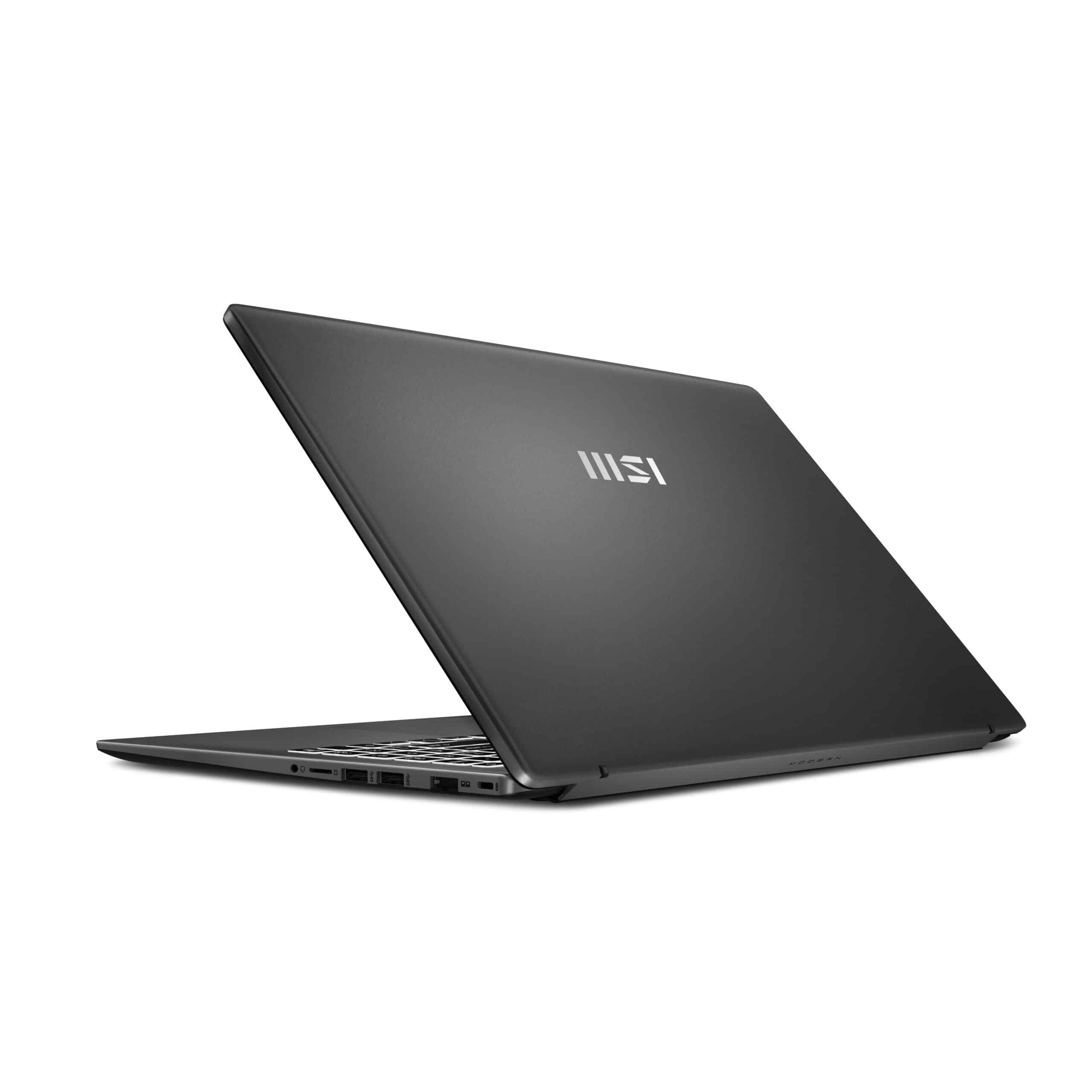 MSI Modern 15 F1MG-1242BE Intel Core 5 120U Laptop 39,6 cm (15.6") Full HD 16 GB DDR4-SDRAM 512 GB SSD Wi-Fi 6E (802.11ax) Windows 11 Home Grijs - Afbeelding 3