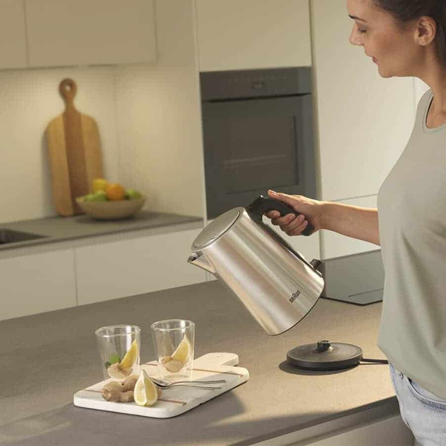 Braun WK 5200 waterkoker 1,7 l 2200 W Roestvrijstaal, Zwart - Afbeelding 4